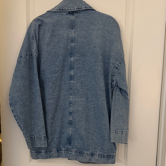 Free People Oversized Avery Denim Jacket - Picture 3 of 4